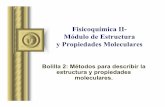 Fisicoquímica II- Módulo de Estructura y Propiedades Moleculares · 2013. 1. 22. · 27/10/03 L. Coitiño-LQTC-Derechos reservados 2 2.1 Métodos para el estudio de la estructura