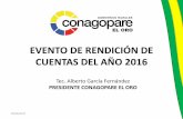 Presentación de PowerPointconagopareeloro.gob.ec/images/PPT_rrendicion_ctas_2016.pdf · 2017. 6. 28. · Parroquiales Rurales de El Oro-GADPR EL ORO, propendan con autonomía, fomentando