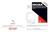 manual kronius3(CONTROL REMOTO)...con control remoto opcional IMPORTANTE: Leea las instrucciones técnicas antes de instalar el calentador instantáneo, tener en cuenta las instrucciones