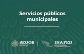 Servicios públicos municipales - Gob · planeación e implementación de los programas de prestación ... DIRECTA INDIRECTA CONCESIÓN COLABORACIÓN. Concesión de servicios públicos