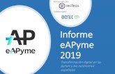 Informe · Informe E-Pyme 2018. Edición 2019. Elaboración propia El nivel de digitalización de las pymes viene fuertemente determinado por factores externos a la propia empresa,