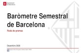 Baròmetre Semestral de Barcelona · 2020. 12. 24. · 3 Baròmetre Semestral de Barcelona – Desembre 2020 Roda de premsa Oficina Municipal de Dades Departament d’Estudis d’Opinió