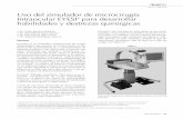 Uso del simulador de microcirugía Intraocular EYESI para ...entrenamiento de cirugía de catarata se encuentran:3 • Manejo de instrumentos • Uso de fórceps • Capsulorrexis