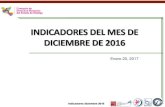 INDICADORES DEL MES DE DICIEMBRE DE 2016 · 2017. 4. 21. · Indicadores diciembre 2016 Número de solicitudes con prórroga 10% 9% 6% 72% 3% Clasificación de la solicitud de acuerdo