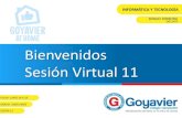 Bienvenidos Sesión Virtual 11 - Libro Virtual para mis ...€¦ · PLATAFORMA WIX Plataforma para el desarrollo web basada en la nube, permite a los usuarios crear sitios web HTML5