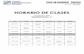 HORARIO DE CLASES · 2020. 12. 5. · the days of the week activity (exercise 20). Finally we’ll be talking about the weather, solving the exercises 21 to 24. 2.- Review If there