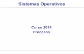 Sistemas Operativos - Facultad de Ingeniería · 2014. 3. 20. · Sistemas Operativos | Curso 2014 | Procesos 3/35 Definición de Proceso El principal concepto en cualquier sistema