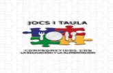 JOCS I TAULA€¦ · Jocs i Taula es una entidad, con consciencia educativa y lúdica, que refleja, en todos sus proyectos, la importancia del desarrollo integral de las personas,