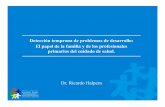 Ponencia Ricardo Halpern.ppt [S.lo lectura] · 2008. 4. 8. · Razones para promover la participación de las familias • Cambio del papel pasivo de la familia, para una postura