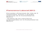 Panorama Laboral 2013 - Comunidad de Madridfase se selecciona un grupo de empresas representativas consultadas durante la realización de la Fase I. Aunque el número de empresas encuestadas