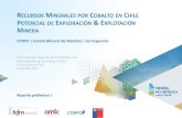 ECURSOS MINERALES POR COBALTO EN CHILE OTENCIAL DE …renova2.cl/wp-content/uploads/2018/08/PotentialCobaltResources-C… · •Yacimientos del tipo vetas epitermales y mesotermales