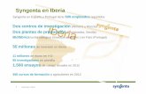 Syngenta en Iberia - A N F F E Resumen y ponencia… · Syngenta suministra hábitats específicos para insectos polinizadores cruciales para la conservación de la biodiversidad.