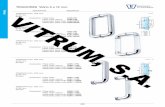 VITRUM 2017- Catálogo General · 2019. 2. 21. · 270 DESCRIPCIÓN REFERENCIA s.a. TRIVEL TIRADORES Vidrio 6 a 12 mm TIRADOR FIJO 200 mm Ø 30 mm Doble Acabados: Plata brillo 4296