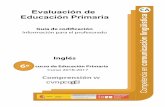 Evaluación de CA Educación Primaria comunicación lingüísticaa.pdfCompetencia en comunicación lingüística en lengua extranjera (inglés) 6EP2019 Guía de codificación 6 Evaluación