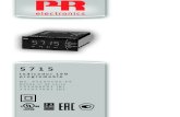 5715 - PR electronics series... · 2020. 12. 21. · 1651 PR electronics A/S ofrece un amplio rango de módulos de acondicionamiento de señal analógico y digital para la automatización