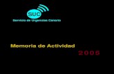 SUCsuccanarias.com/web/pag/MEMSUC/memoriaSUC2005_Extracto...Gestión de Servicios para la Salud y Seguridad en Canarias l 27Equipo humano El equipo humano del SUC lo forman médicos