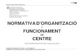 NORMATIVA D'ORGANITZACIÓ FUNCIONAMENT · 2014. 7. 20. · El NOFC és un conjunt d'acords i decisions d'organització i de funcionament que adoptem al nostre centre per tal de fer