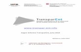 Segon Informe TransparEnt, juny 2016 - UAB Barcelona · 2018. 12. 27. · Abril Maig Juny Sessions 1.328 1.211 1.120 Usuaris 849 713 693 Visites a pàgines 4.904 3.851 3.768 Entre