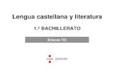 1.º BACHILLERATO · ENLACES TIC UNIDAD 3. TIPOLOGÍAS TEXTUALES II 4 Lengua castellana y literatura 1.º Bachillerato UNIDAD 3 Página 45 / Autora / Francesca Lladó  ...