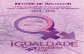 Informe de Avaliación II PIOM 2013 - 2016 - Monforte de Lemos · das mulleres en igualdade de condicións que os homes en calquera ámbito da vida. Como proba deste compromiso o