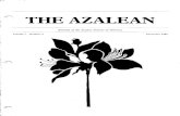 THE AZALEAN · 2017. 3. 3. · The Munsell Book of Color (a set of some 1,600 high-quality color chips sampling the psychological "color solid") is available—but at a price ...