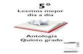 Antología Quinto grado - La ChispaQuinto grado La mayoría de los textos reunidos en esta antología proceden de los libros que se hallan en las bibliotecas escolares y de aula. La