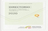 DIRECTORIO - SGC · 2020. 9. 7. · Directorio de museos y colecciones geológicas y paleontológicas colombianas, que se construye compilando algunas de las colecciones identificadas