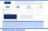 Modulo fovotoltaico SCL 50W - efimarket.com · Modulo fovotoltaico SCL 50W Para instalaciones aisladas de baja potencia, entre las que encontramos bombeos solares, caravanas o embarcaciones