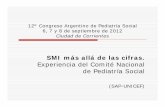 Experiencia del Comité Nacional de Pediatría Social12º Congreso Argentino de Pediatría Social 6, 7 y 8 de septiembre de 2012 Ciudad de Corrientes SMI más allá de las cifras.