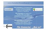 FSx Connector es un programa que FSx Connector se instala ......el Manual de FactuSol Oficina / Red Local Internet •Secciones •Familias Desde FSx Connector : 1. Ajustar los Parámetros