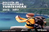 BOLETÍN DE ESTADÍSTICAS · 2020. 9. 22. · Boletín de Estadísticas Turísticas 2013-2017 2 El Ministerio de Turismo pone a disposición de los agentes productivos y de los analis-tas