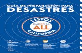 GUÍA DE PREPARACIÓN PARA DESASTRES · 2020. 11. 14. · Discuta los planes para desastres con los cuidadores. Pregunte en las escuelas sobre los planes existentes para reunir a