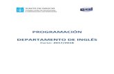 2021. 1. 13. · EOI de Ferrol: Programación didáctica departamento de Inglés– Curso 2017/2018 2 Índice Índice