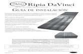 N Ripia DaVinci · 2020. 8. 17. · N Ripia DaVinci Guía de instalación Ripia de anchos múltiples • Ripia de ancho sencillo Las ripias de polímero DaVinci han sido minuciosamente