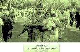 Unitat 12: La Guerra Civil (1936-1939)...GUERRA CIVIL 1.1. Del cop d’Estata la Guerra Civil El 17 de juliol de 1936, el coronel Yagüe, cap de la Legió, a Melilla, s’aixeaen armes