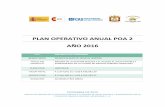 PLAN OPERATIVO ANUAL POA 2 AÑO 2016 - AECID · 2017. 10. 26. · Plan Operativo Anual (Año 2016) Proyecto Mejora de la Gestión Pública y el Acceso al Agua Potable y Saneamiento