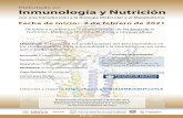 Inmunologia 2021incmnsz.mx/Carrusel/2021/Cursos/inmunologia2021.pdfDiplomado en Inmunología y Nutrición con una Introducción a la Biología Molecular y al Metabolismo Fecha de inicio:
