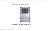 Serie DC POWER-S...SALICRU 7 4. Presentación. Los sistemas de alimentación de la serie DC Power-S son equipos compactos, flexibles y modulares. Estos equipos son adaptables al entorno