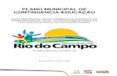 PLANO MUNICIPAL DE CONTINGÊNCIA-EDUCAÇÃO...Este Modelo de Plano de Contingência foi elaborado e aprovado no âmbito do Comitê Técnico Científico da Defesa Civil de Santa Catarina