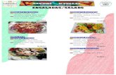 ENSALADAS/SALADSsaporiitalia.es/Sapori-Carta.pdf · ENSALADAS/SALADS Insalata Siciliana Atún, lechuga, huevo, maíz, apio, cebolla. Tuna, lettuce, egg, corn, celery, onion. 9,50€