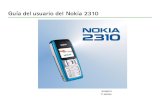 Guía del usuario del Nokia 2310nds1.webapps.microsoft.com/.../guides/Nokia_2310_UG_es.pdf · 2016. 6. 29. · Guía del usuario del Nokia 2310 9248574 2ª edición. DECLARACIÓN