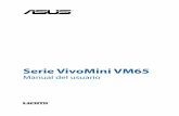 Serie VivoMini VM65 · multimedia en una pantalla externa más grande. Aberturas de ventilación posteriores Las aberturas de ventilación situadas en la parte posterior permiten