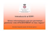 Introducció al ERP - Promoció Econòmica de Blanesblanespromocio.cat/upload/public/fitxers/Dossier... · 2011. 6. 29. · – AbanQ : gestió clients, proveedors, factures, albara