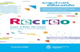 #LaEducaciónNosUne Recreo - Sadop · 2020. 6. 22. · Pablo Bernasconi nació en Buenos Aires. Es diseñador gráfico. Ha publicado libros infantiles como autor del texto y de las