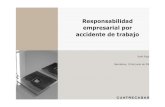 Responsabilidad empresarial por accidente de trabajo...(art. 123 LGSS) 9Accidentes de trabajo o enfermedades profesionales consecuencia del incumplimiento de medidas de seguridad,