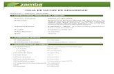 PRODUCTO: S - METOLACLORO ZAMBA · PRODUCTO: S - METOLACLORO ZAMBA 1.1 Nombre de Producto S-METOLACLORO ZAMBA 1.2 Fabricante Syngenta Crop Protection Monthey AG, Suiza. PO Box 273,