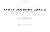 VBA Access 2013 - Ediciones ENI · Ediciones ENI VBA Access 2013 Programar en Access Colección Recursos Informáticos Contenido