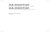 GA-D525TUD - GIGABYTE · 2010. 11. 19. · Admite módulos de memoria no DDR3 800 MHz (Visite el sitio Web de GIGABYTE para conocer las velocidades de memoria y los módulos de memoria