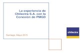 La experiencia de Chilectra S.A. con la Conexión de PMGD · 2017. 3. 15. · Descripción del Sistema Ubicación de Chilectra S.A. Area de concesión total: 2.118 km2 Chilectra +