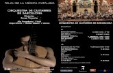  · ORQUESTRA DE GUITARRES DE BARCELONA Directo Sergi Vicente Ala Voronkova / Violí Olga Ponce - Moises Ramos / dansa ORQUESTRA DE GUITARRES DE BARCELONA PROGRAMA Danzas Cervantinas